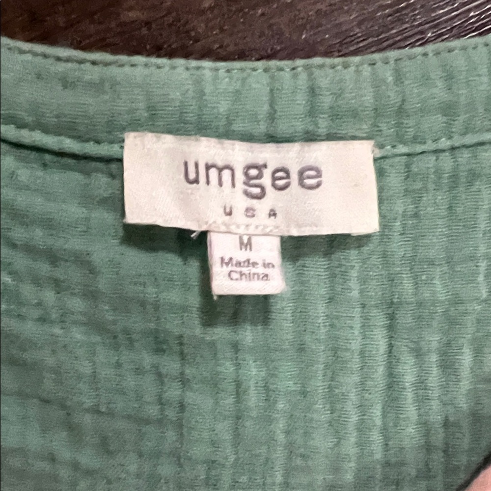 Umgee Multicolor Patchwork Blouse - image 2